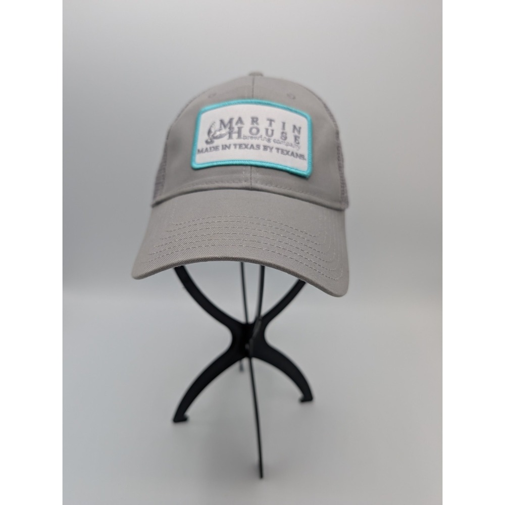 Martin House Brewing Company Hat Cap Mesh Trucker Gray Made In Texas By Texans